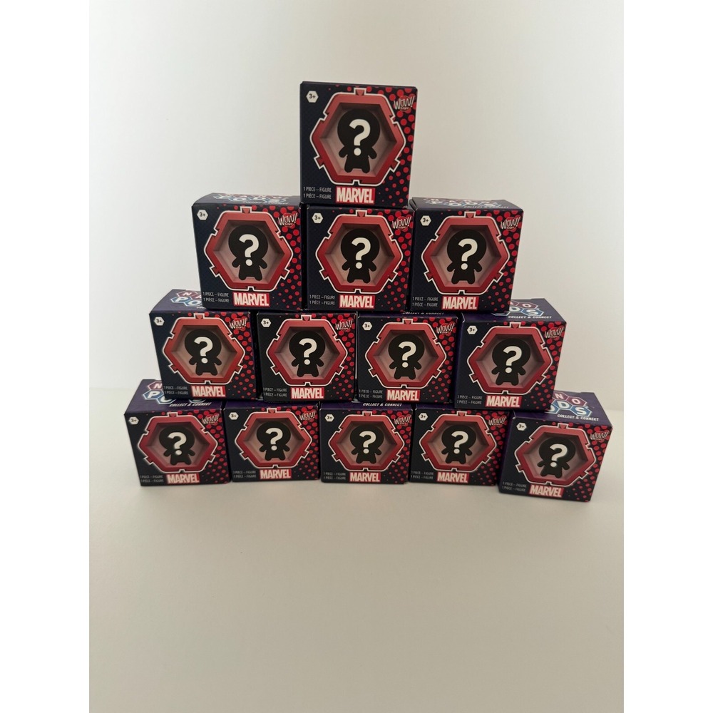 WOW Marvel Nano Pods - Lot of 13 Boxes Collect Connect Display BLIND Box Sealed